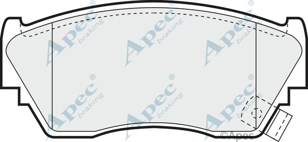 APEC BRAKING stabdžių trinkelių rinkinys, diskinis stabdys PAD752